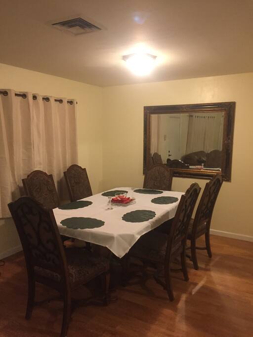 Table available to eat on.