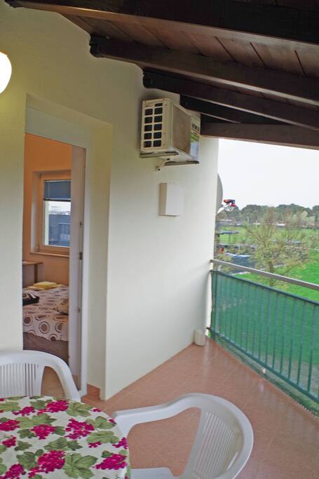 Balcony with nature view