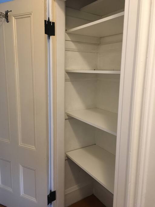 Closet space available right next to the room.