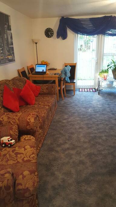 The living room.
