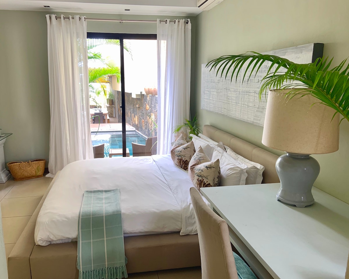 Hosťovský apartmán s priamym prístupom k bazénu