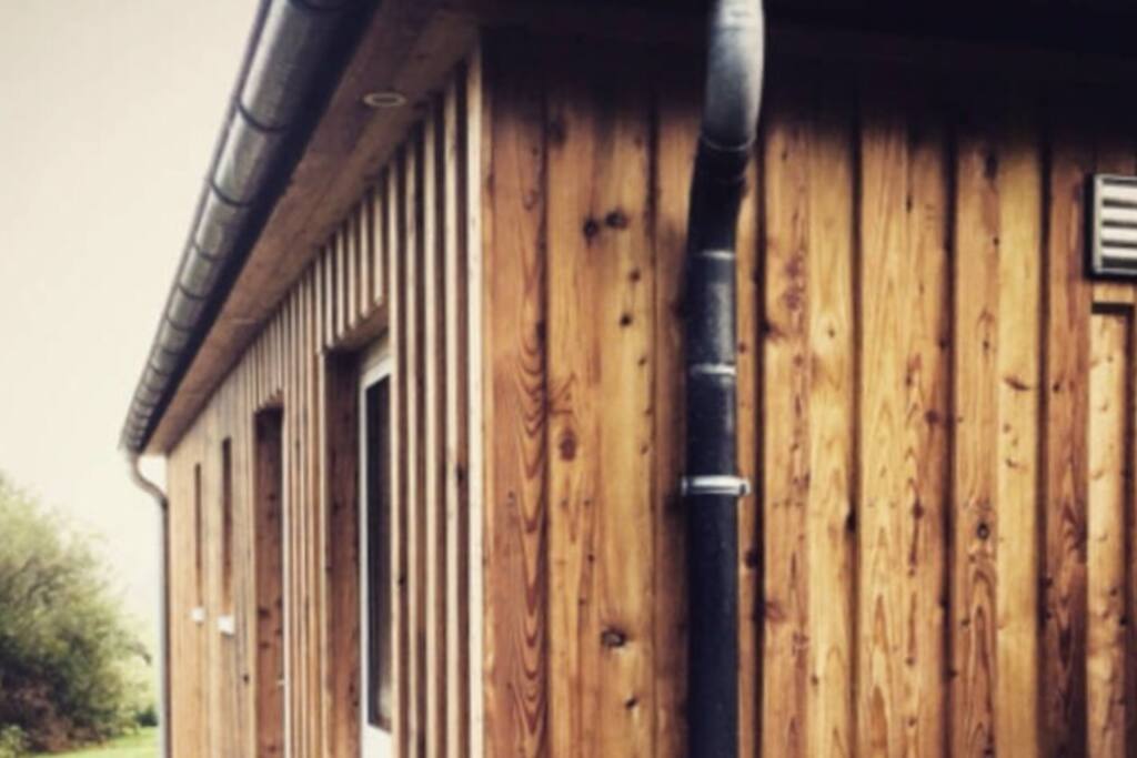 Holzhaus, mit Lehmbau-Putz = perfektes Klima