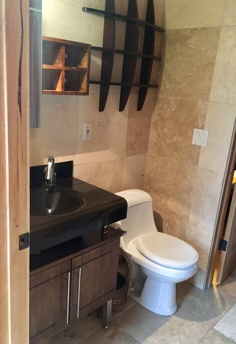 Private bathroom off of your bedroom.