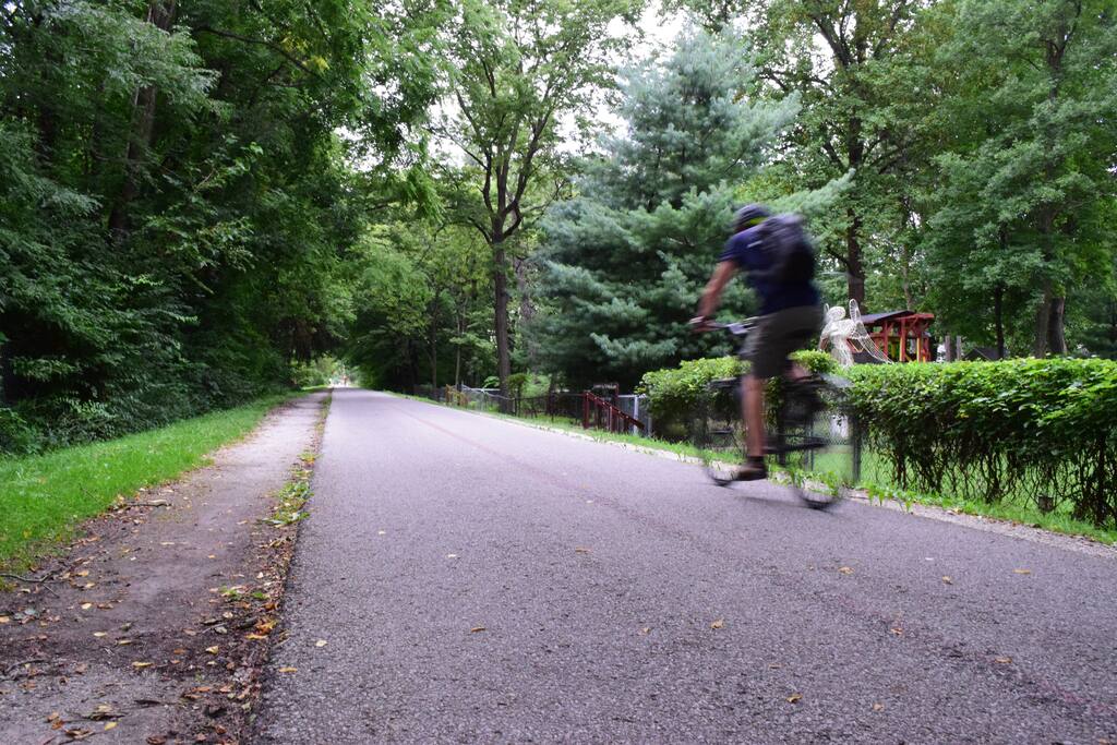 We are located on the Monon Trail. The trail connects directly to downtown Indianapolis.