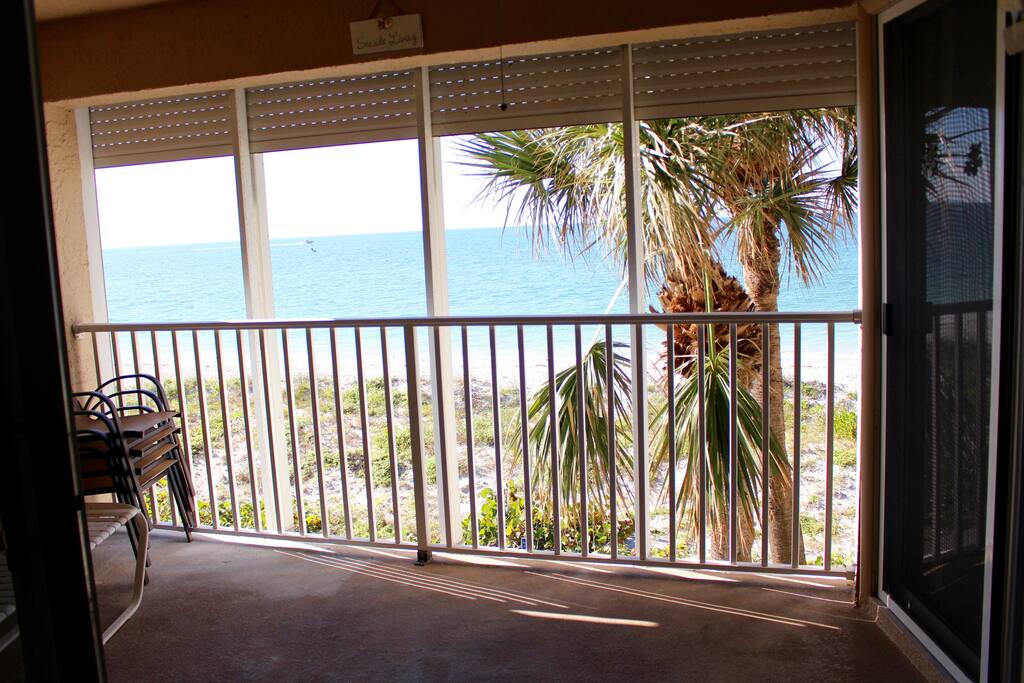 Large Balcony overlooking BEAUTIFUL Belleair Beach
