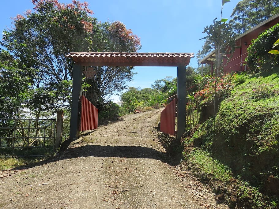 This is the entrance to a beautiful, quiet, and relaxing time in Costa Rica.