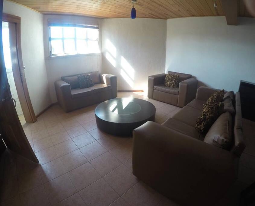 Sala de estar, para que descanses a tu regreso de explorar la ciudad, también es un área común
