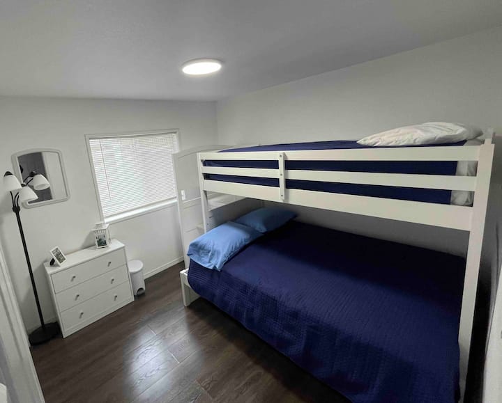 Bringing the kids along for a family getaway? We've got two bunk rooms for traveling families. ***WARNING BUNK BED RISKS: Bunk beds have an inherent risk of fall as it requires climbing to reach the bed.*** 