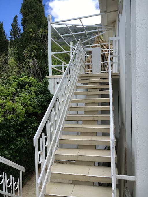 Stairs to the apartment