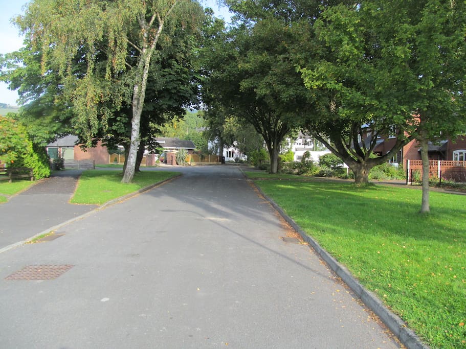 .... is situated at the end of a quiet road
