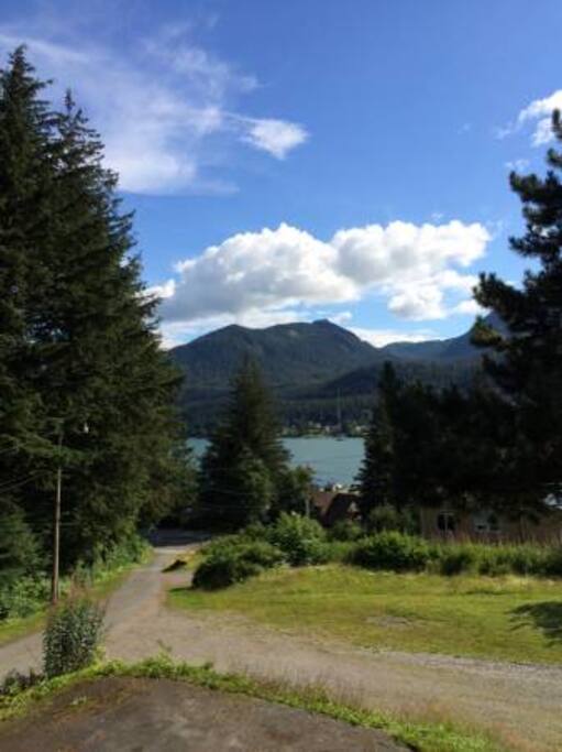 Enjoy beautiful views of the surrounding mountains and Gastineau Channel, right from your room or the patio out front! We have free, off-street parking for one vehicle per room. We're located right on the bus line and within walking distance of many attractions and business centers. Uber, local taxi companies, and food delivery services are also available.