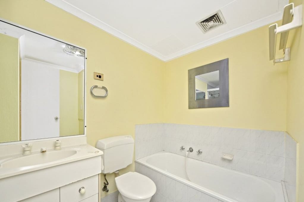 Bathroom with shower cubicle