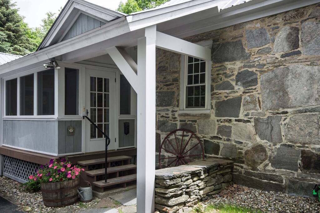 Porch entry into the house.