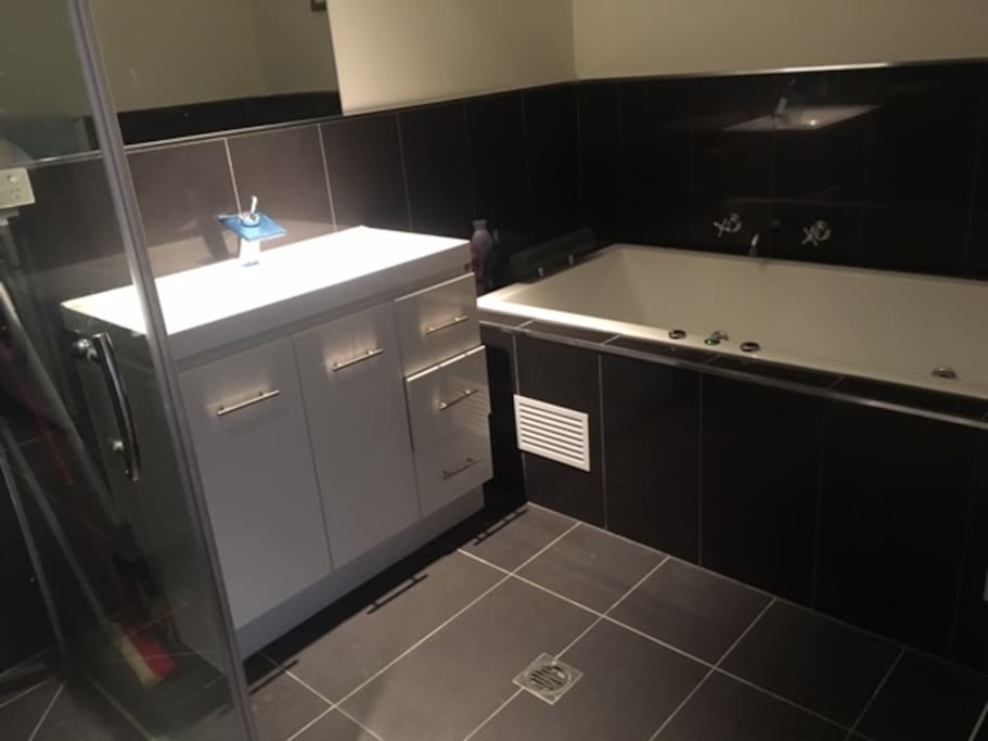 Bathroom, spa bath, shower