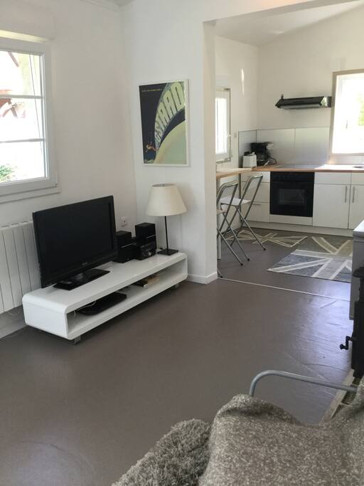 TV and stereo corner