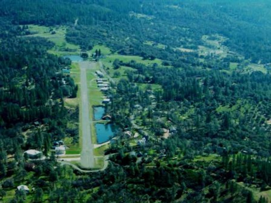 Airstrip in Spring. 2600' MSL.