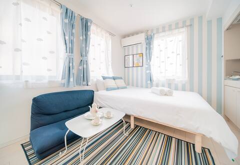Sunny apartment Nippori Sta. 5mins/big bed (R301)