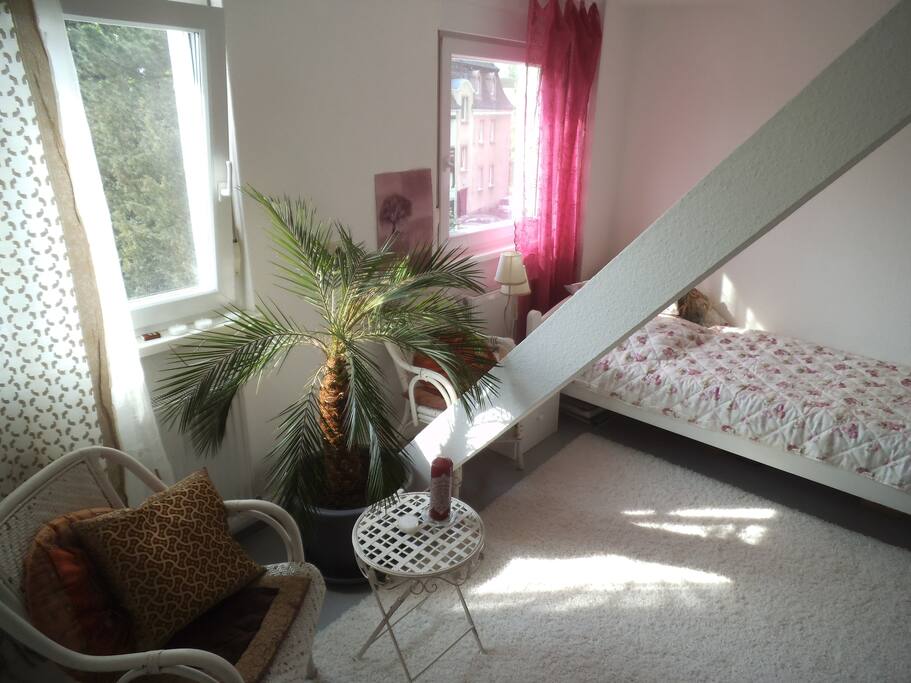 your room upstairs