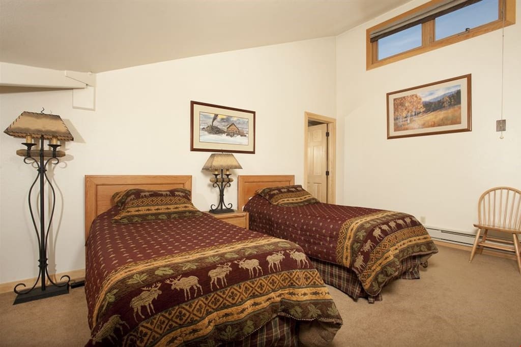 The second loft area bedroom provides additional bedding.