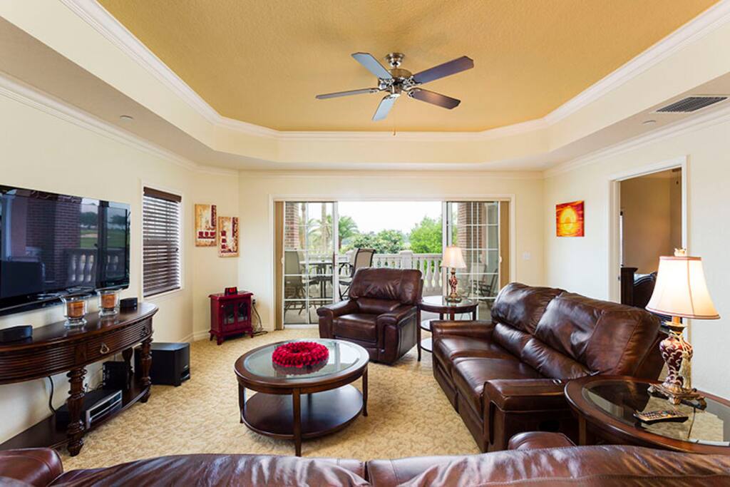 Rear of the condo overlooking the golf course