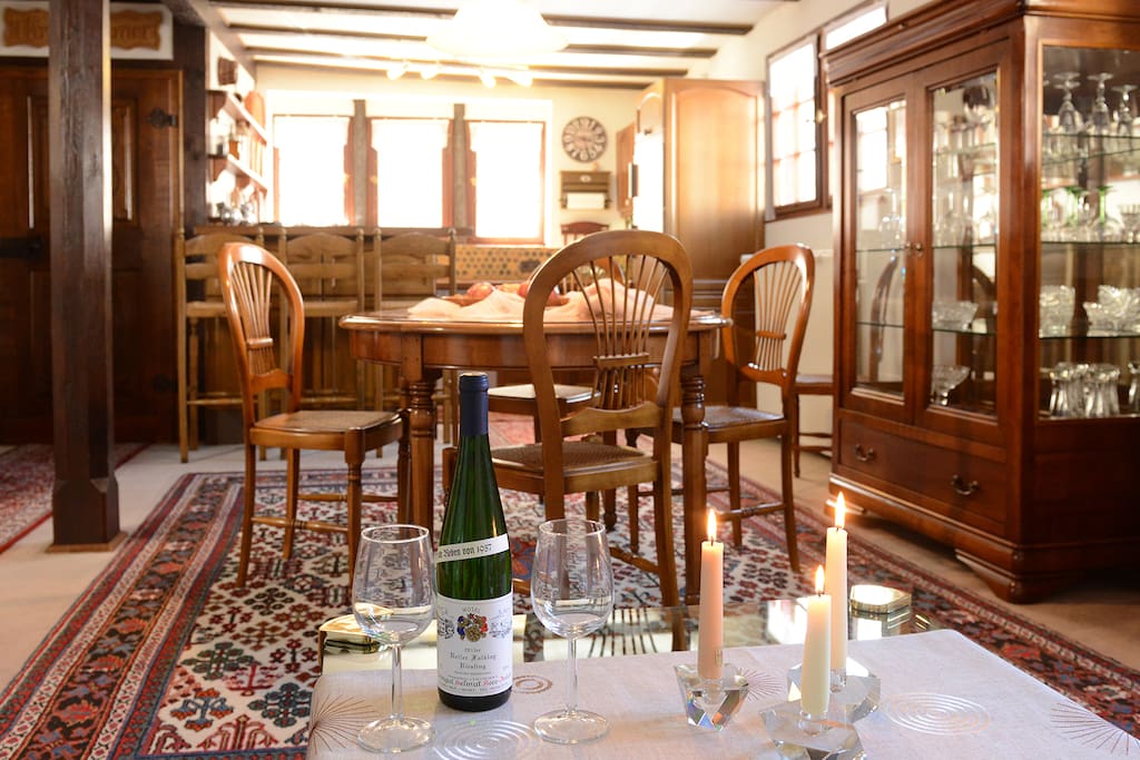 Ansicht Wohn-, Esszimmer