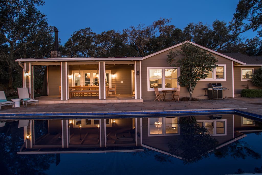 Pool at night