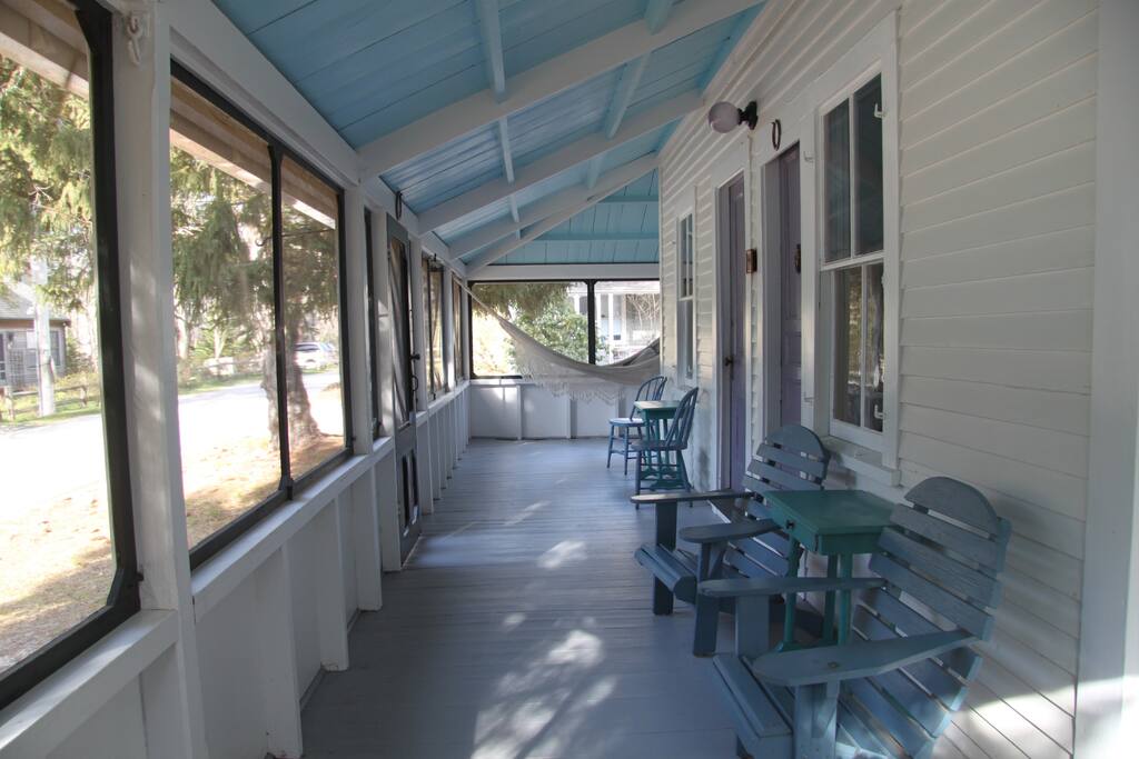 Wrap-around porch