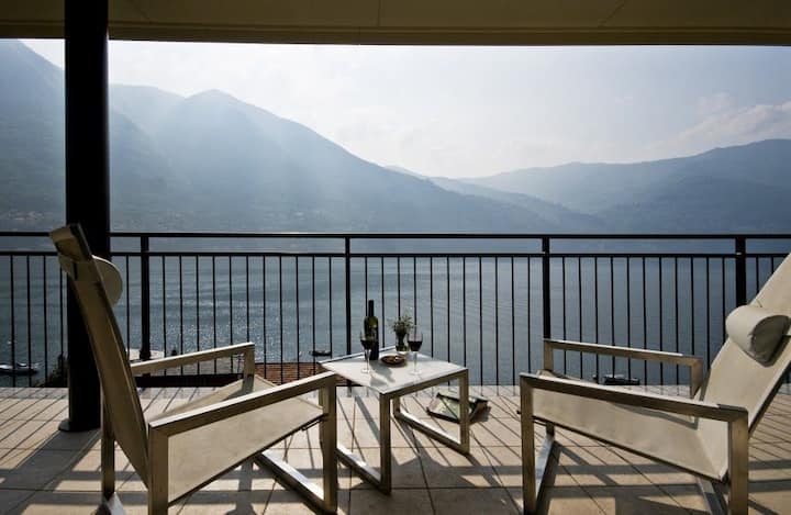Apartamento áTico Con Vistas Panorámicas Al Lago, Piscina Compartida - Como