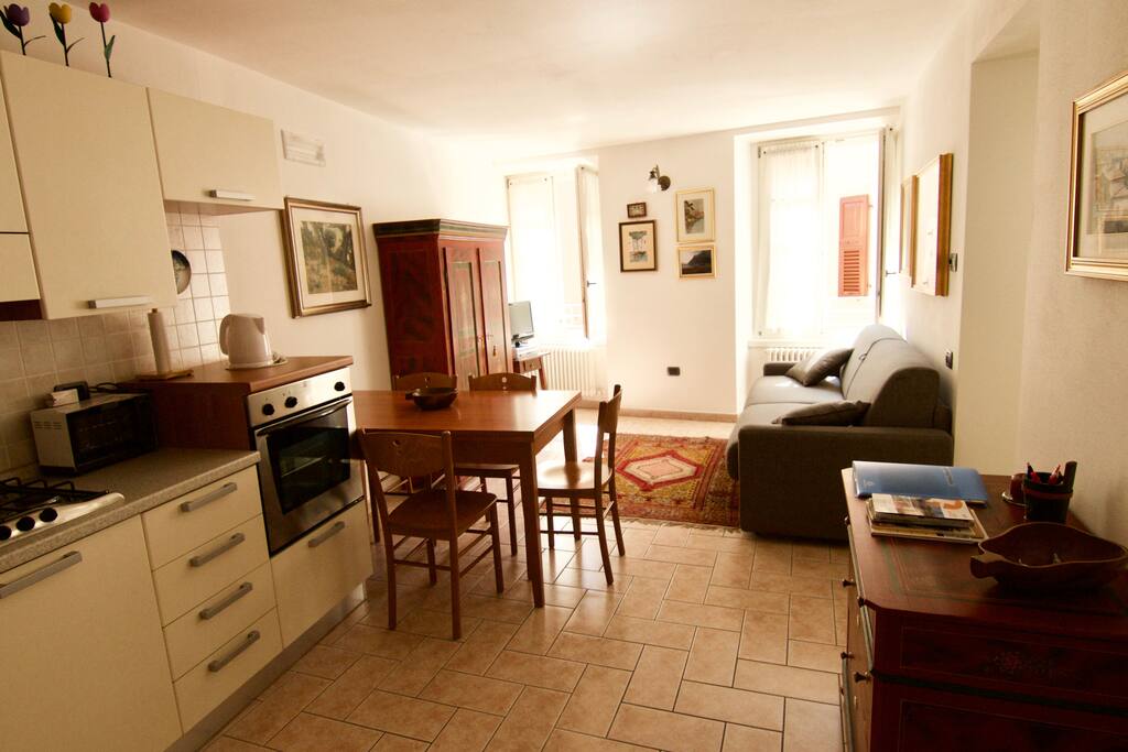 living room seen from the kitchen