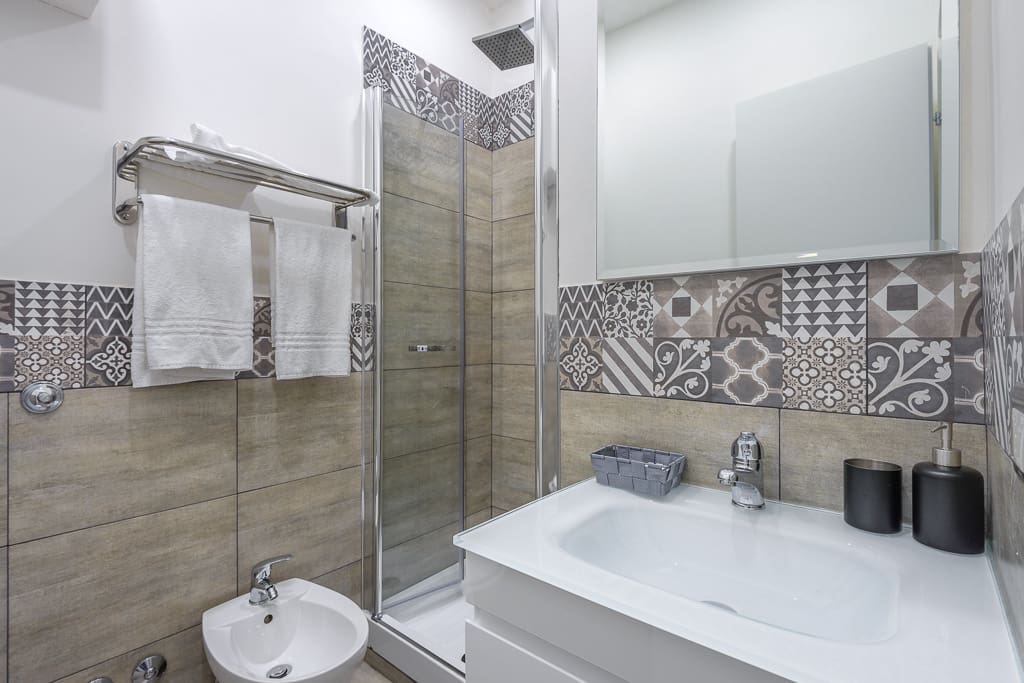 The ensuite bathroom