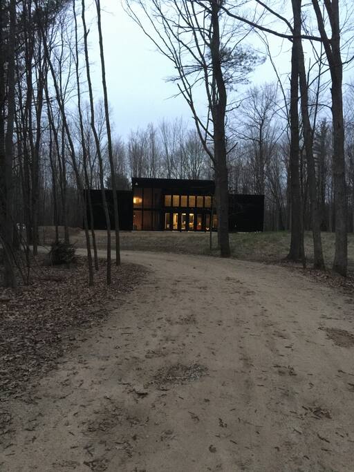 Approaching the House