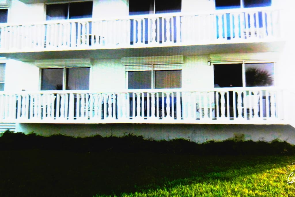 Bottom balcony is ours