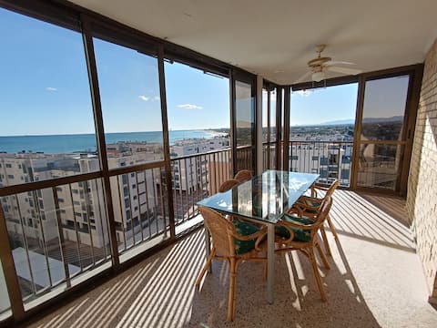 oceanfront apartment with a pool