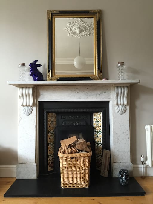 Fireplace (but no fires allowed, sorry)