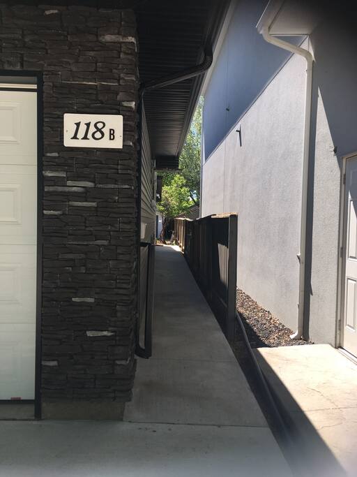 Your separate entrance to your suite.