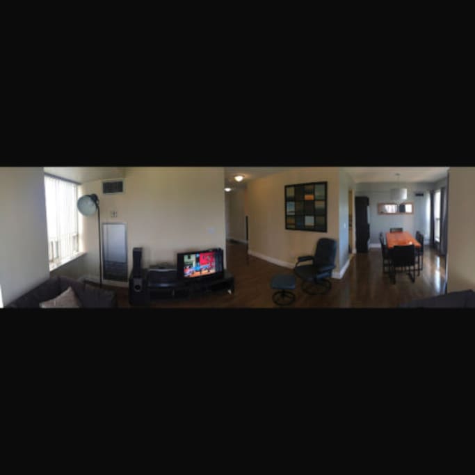 Open living area with Cable TV, Netflix & High Speed WiFi Internet