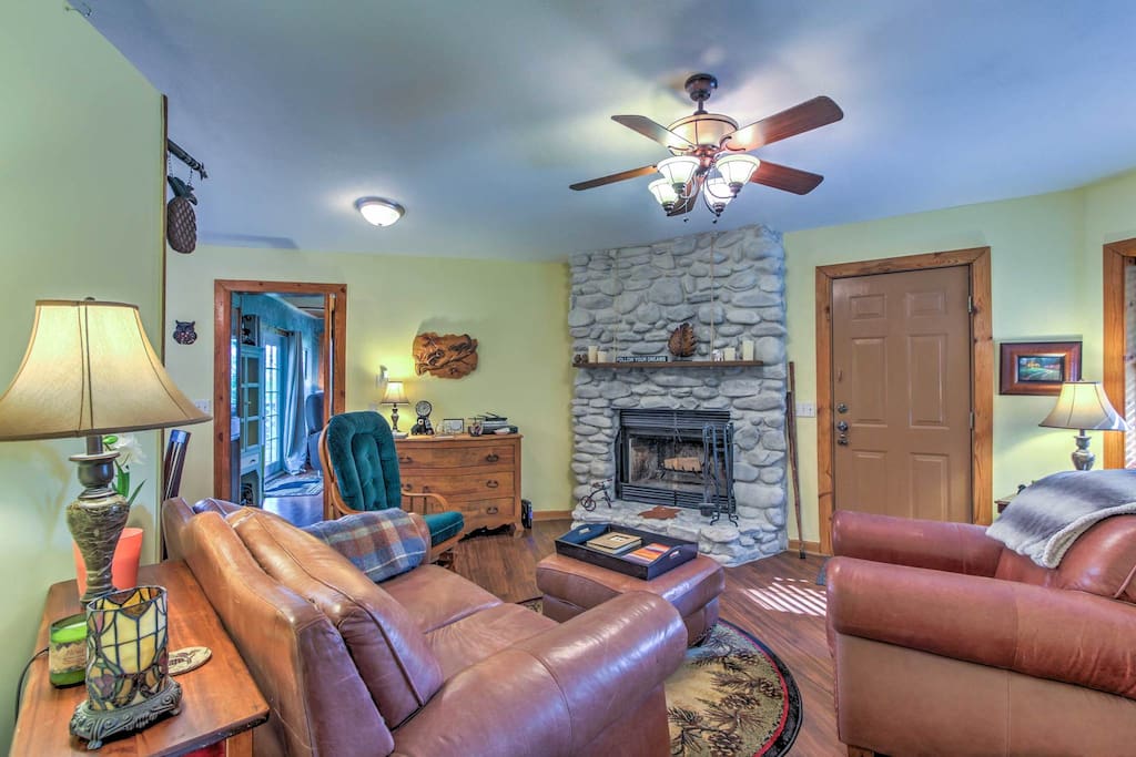Comfortable seating to relax away the cares of the day.