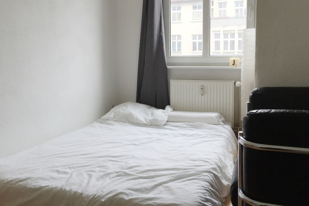 Double bed and window