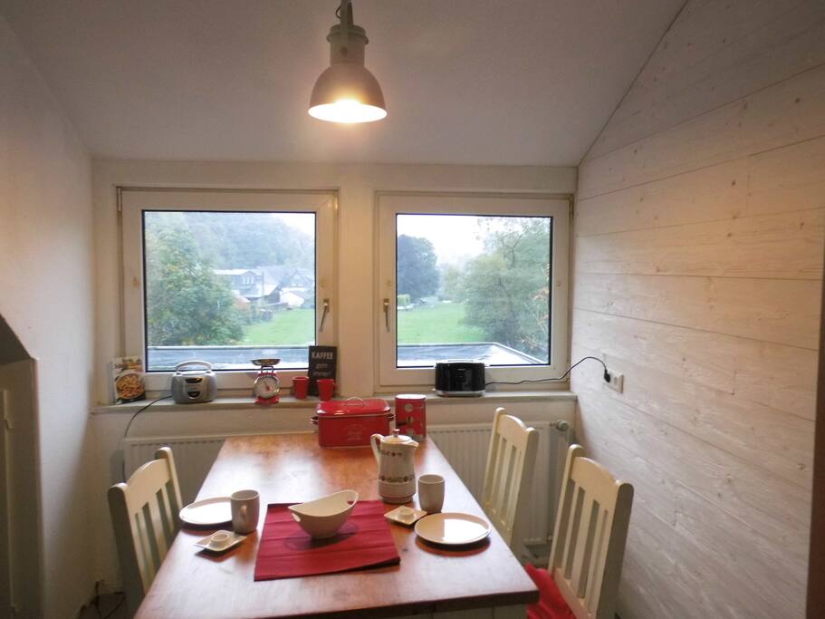 Herlicher Ausblick beim Frühstück