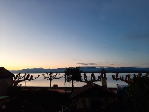 Overlooking Lake Geneva