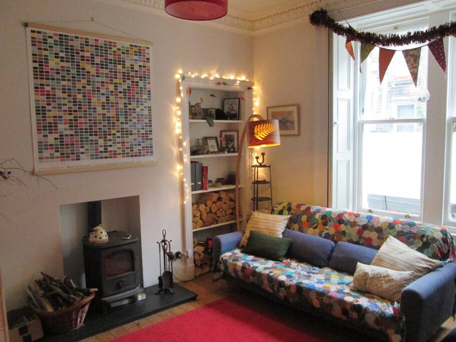 Sitting Room w/ log fire