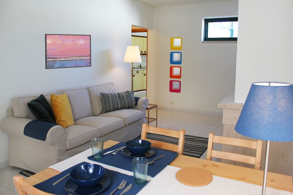 Living room + dinning area