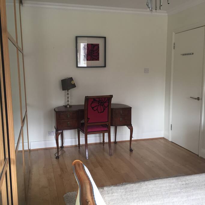 desk and chair