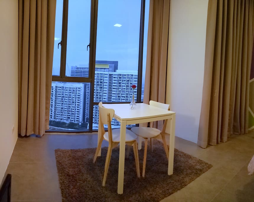 Dining Space suitable for couple and candle light dinner