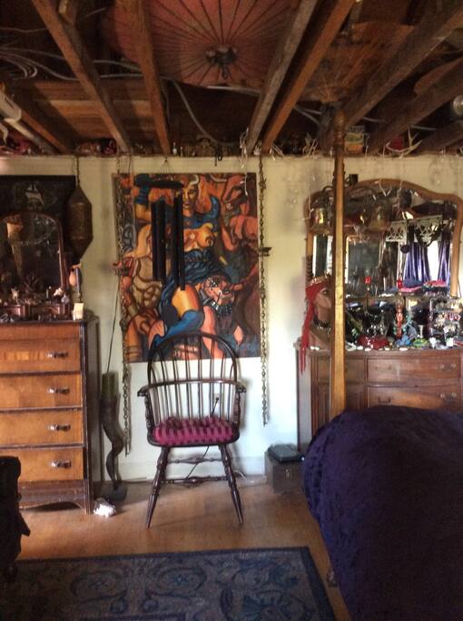 Notice the exposed ceiling.