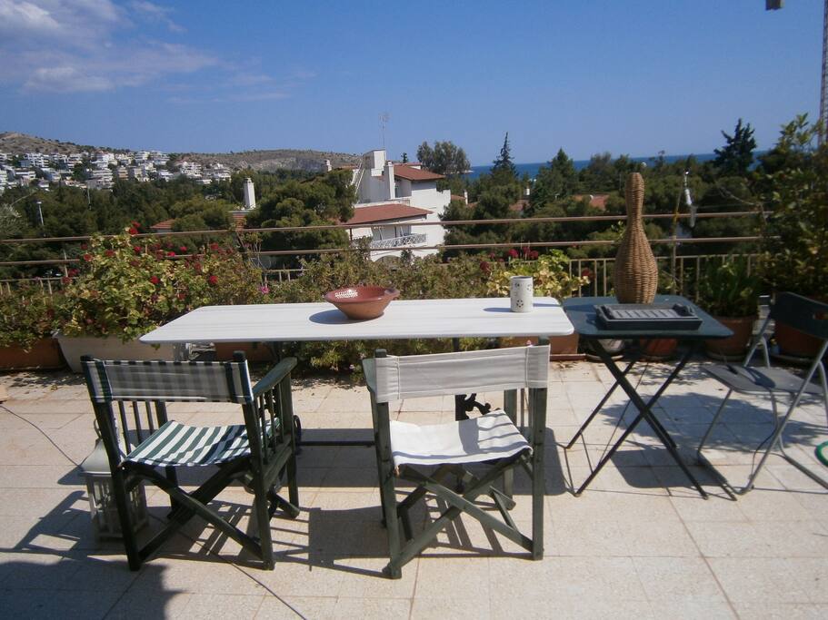 a part of the veranda