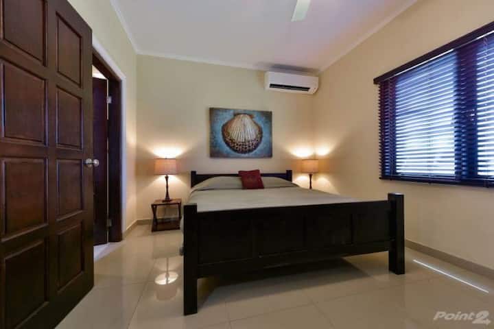 Guest bedroom with king sized bed