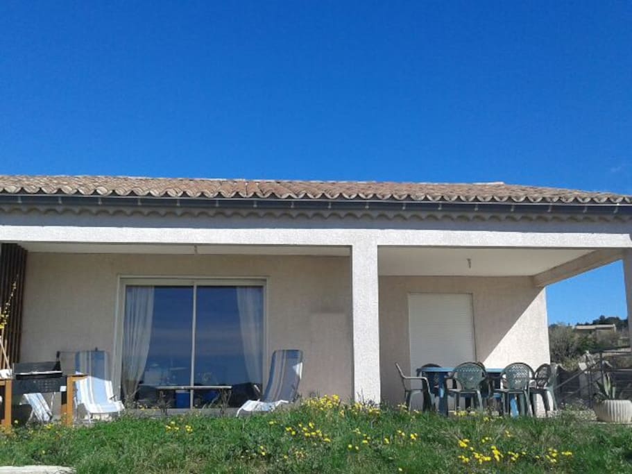 terrasse couverte plein sud