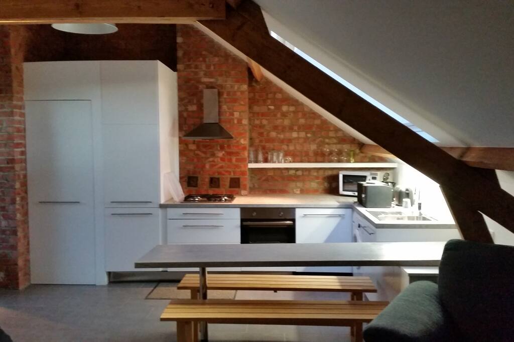 espace cuisine ouverte