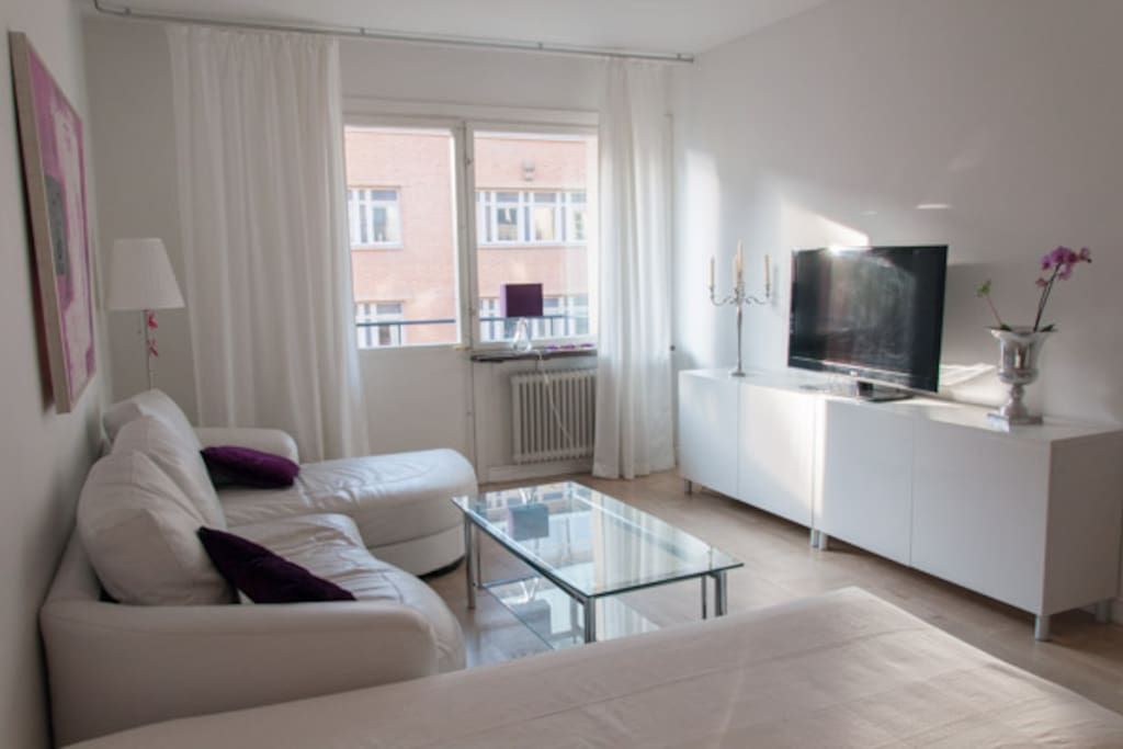 Living room with balcony